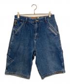 SNOOP DOGGスヌープドッグ）の古着「デニムハーフパンツ」｜インディゴ