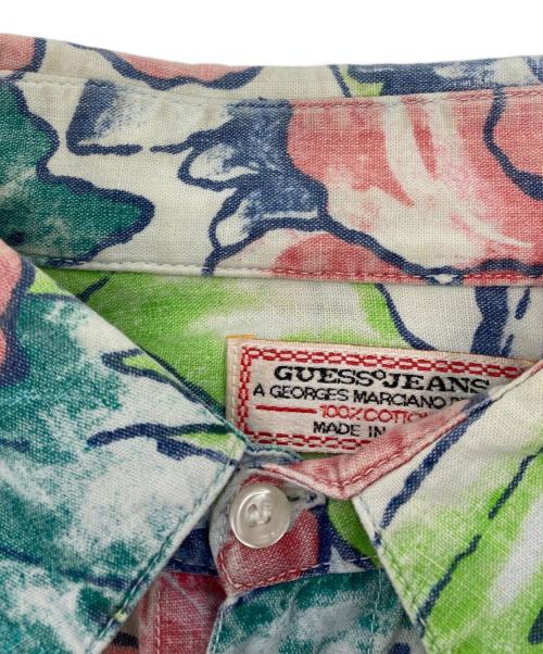 GUESS（ゲス）GUESS (ゲス) ボタニカル柄アロハシャツ マルチカラー サイズ:Lの古着・服飾アイテム