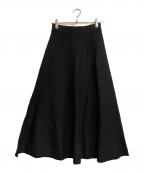 SLOBE IENAスローブ イエナ）の古着「ミラノリブニットフレアスカート」｜ブラック