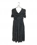 HER LIP TOハーリップトゥ）の古着「Roseraie Long Dress」｜ホワイト×ブラック