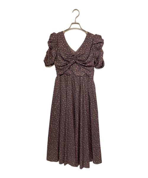 HER LIP TO（ハーリップトゥ）Her lip to (ハーリップトゥ) Roseraie Long Dress ブラウン×ベージュ サイズ:Sの古着・服飾アイテム