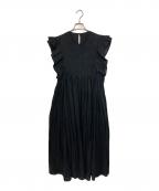 SLOBE IENAスローブ イエナ）の古着「ピンタックフリルワンピース」｜ブラック