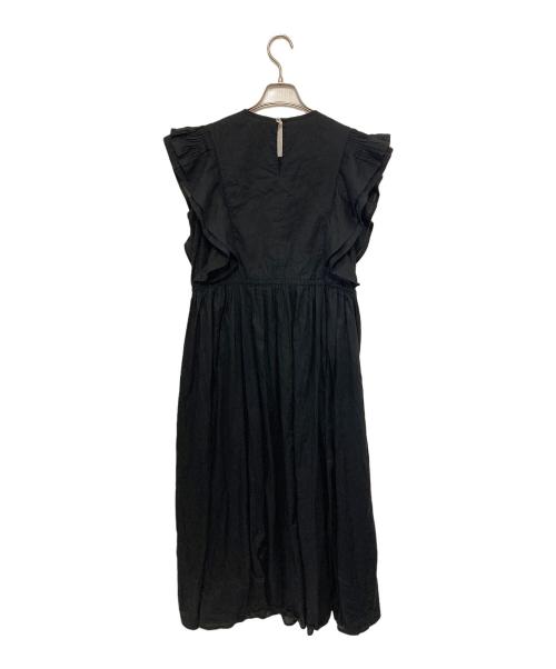 SLOBE IENA（スローブ イエナ）SLOBE IENA (スローブ イエナ) ピンタックフリルワンピース ブラック サイズ:不明の古着・服飾アイテム