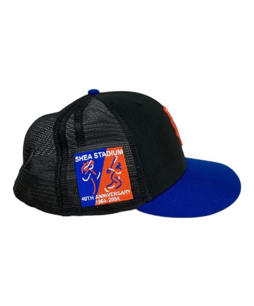 New Era（ニューエラ）New Era (ニューエラ) SHEA STADIUMメッシュキャップ ブラック×ブルー サイズ:7 1/2-59.6cmの古着・服飾アイテム