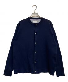 SHIPS any（シップスエニィ）の古着「ミラノリブ クルーネック カーディガン」｜ネイビー