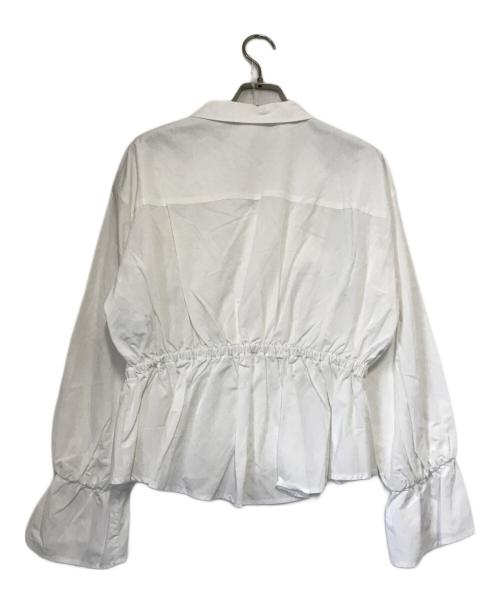 HER LIP TO（ハーリップトゥ）Her lip to (ハーリップトゥ) Lace Trimming Cotton Blouse ホワイト サイズ:Ｆの古着・服飾アイテム