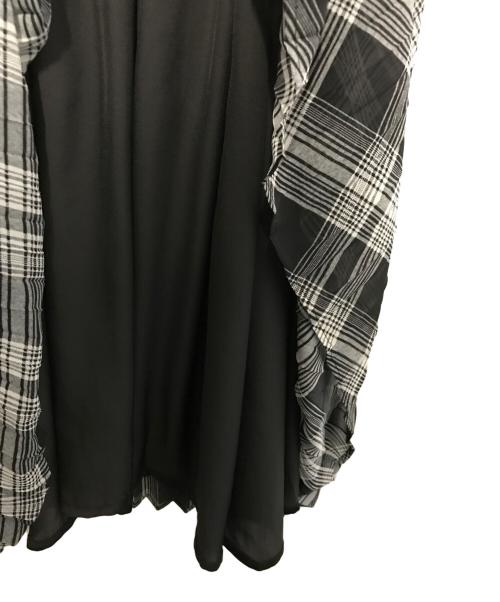 Estella.K（エステラケー）Estella.K (エステラケー) タイ付きアコーディオンプリーツドレス ブラック サイズ:ＦＲＥＥの古着・服飾アイテム