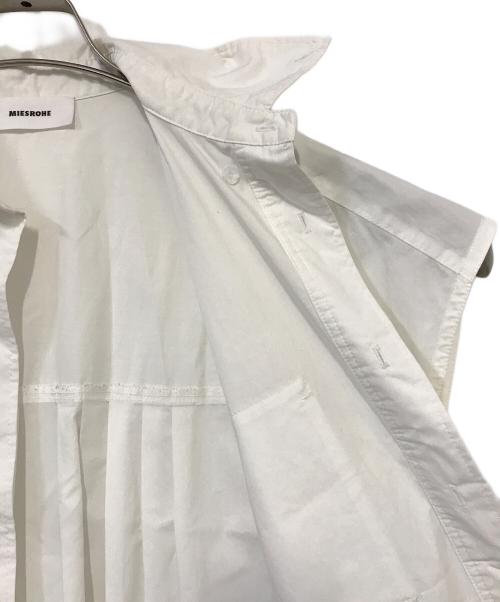 MIESROHE（ミースロエ）MIESROHE (ミースロエ) ハイカウントタイプライターシャツワンピース ホワイトの古着・服飾アイテム