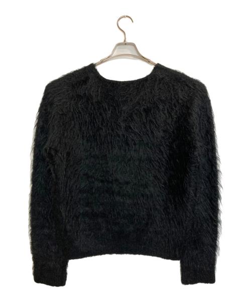 JOURNAL STANDARD（ジャーナルスタンダード）JOURNAL STANDARD (ジャーナルスタンダード) シャギーVネックプルオーバー ニット ブラック サイズ:記載なし(実寸サイズ参考)の古着・服飾アイテム