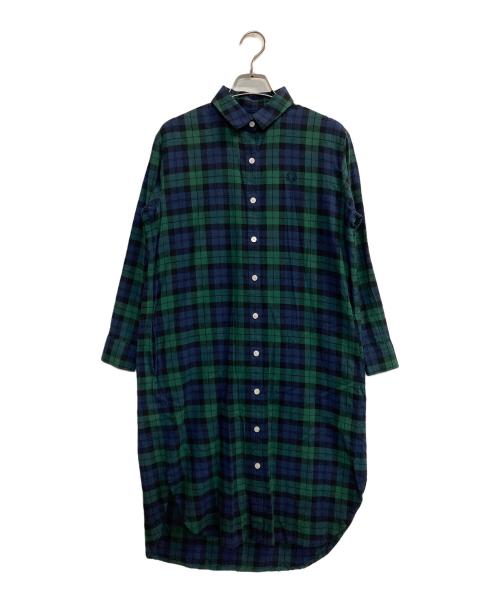 FRED PERRY（フレッドペリー）FRED PERRY (フレッドペリー) シャツワンピース グリーン サイズ:36の古着・服飾アイテム