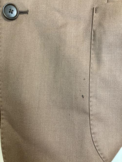 green label relaxing（グリーンレーベルリラクシング）green label relaxing (グリーンレーベルリラクシング) PLEASURE WOOL ソラーロ ZERO NP ＜Super 140's ブラウン サイズ:46の古着・服飾アイテム