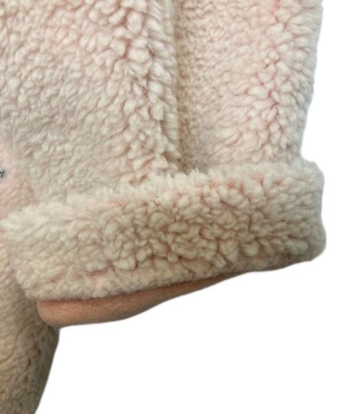 MSGM（エムエスジーエム）MSGM (エムエスジーエム) ノーカラーボアコート ピンク サイズ:40の古着・服飾アイテム