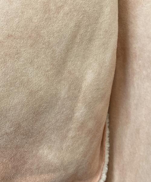 MSGM（エムエスジーエム）MSGM (エムエスジーエム) ノーカラーボアコート ピンク サイズ:40の古着・服飾アイテム