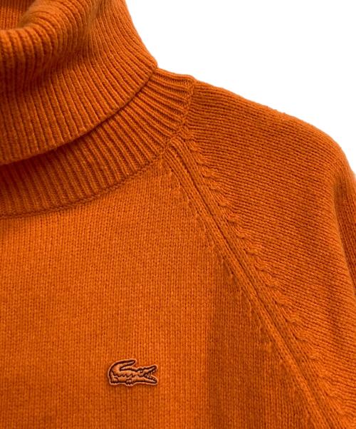 LACOSTE（ラコステ）LACOSTE (ラコステ) ミドルゲージタートルネックニットドレス オレンジ サイズ:36の古着・服飾アイテム