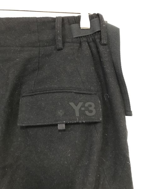 Y-3（ワイスリー）Y-3 (ワイスリー) タックウールジョガーパンツ ブラック サイズ:Sの古着・服飾アイテム
