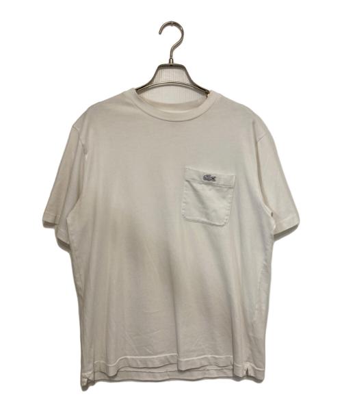LACOSTE（ラコステ）LACOSTE (ラコステ) ポケットTシャツ ホワイト サイズ:４の古着・服飾アイテム