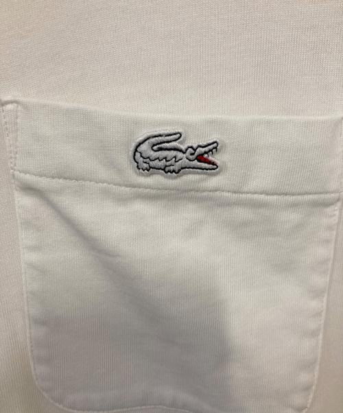 LACOSTE（ラコステ）LACOSTE (ラコステ) ポケットTシャツ ホワイト サイズ:４の古着・服飾アイテム
