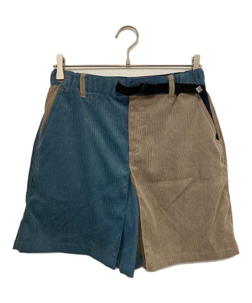 Columbia（コロンビア）Columbia (コロンビア) ハーフパンツ ベージュ×ブルー サイズ:Mの古着・服飾アイテム