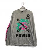 stussyステューシー）の古着「KNOWLEDGEプリントカットソー」｜グレー