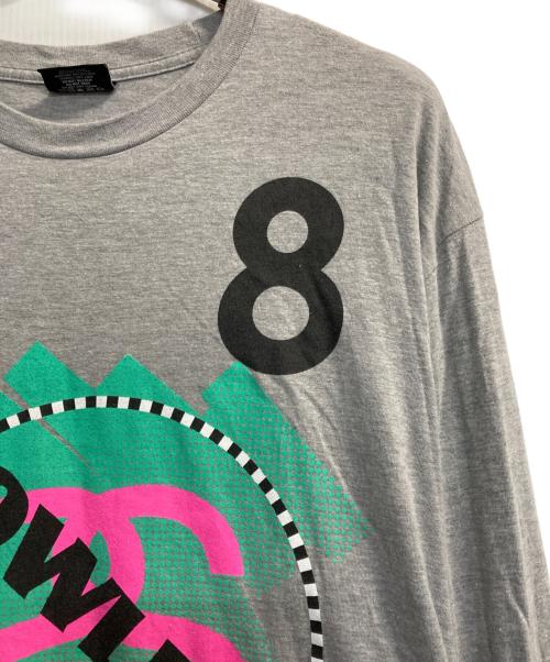 stussy（ステューシー）stussy (ステューシー) KNOWLEDGEプリントカットソー グレー サイズ:Ｌの古着・服飾アイテム