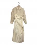 AMeLIEアメリ）の古着「MILLEFEUILLE SHIRT DRESS」｜アイボリー