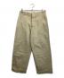 YAECA（ヤエカ）の古着「ワイドチノスラックス」｜カーキ