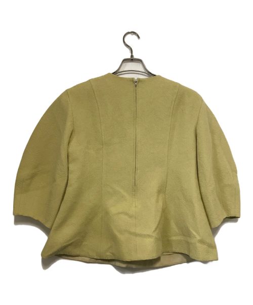 Mila Owen（ミラオーウェン）Mila Owen (ミラオーウェン) 構築袖ボリュームトップス×パンツ Set UP イエロー サイズ:1の古着・服飾アイテム