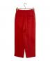 BEAUTY&YOUTH (ビューティーアンドユース) ダブルクロスタックワイド ストレートパンツ レッド サイズ:Ⅼ：2980円