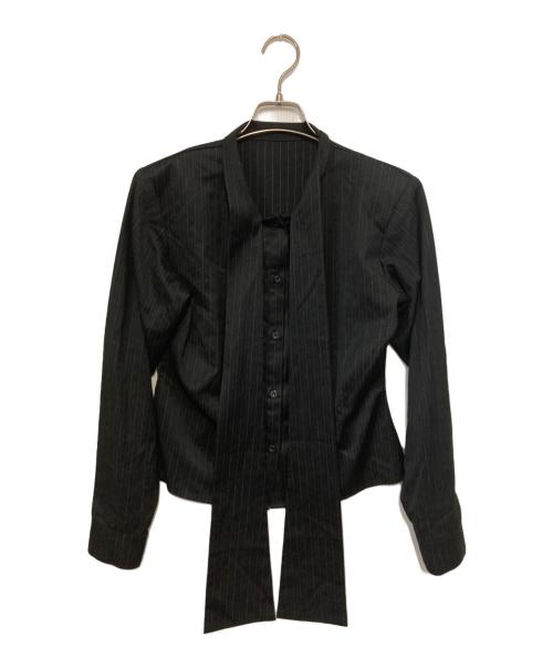 melt the lady（メルトザレディ）MELT THE LADY (メルトザレディ) tie neck ribbon blouse ブラック サイズ:Ｆの古着・服飾アイテム