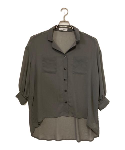 melt the lady（メルトザレディ）MELT THE LADY (メルトザレディ) シアーシャツ グレー サイズ:Ｆの古着・服飾アイテム