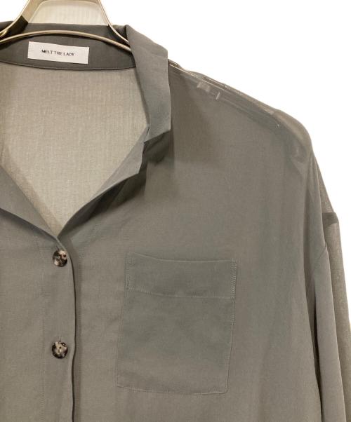 melt the lady（メルトザレディ）MELT THE LADY (メルトザレディ) シアーシャツ グレー サイズ:Ｆの古着・服飾アイテム