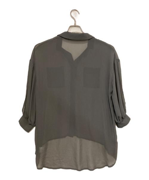 melt the lady（メルトザレディ）MELT THE LADY (メルトザレディ) シアーシャツ グレー サイズ:Ｆの古着・服飾アイテム