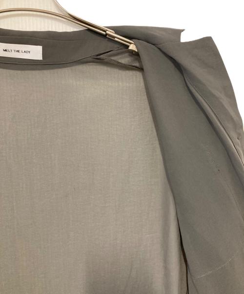 melt the lady（メルトザレディ）MELT THE LADY (メルトザレディ) シアーシャツ グレー サイズ:Ｆの古着・服飾アイテム