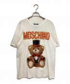 MOSCHINOモスキーノ）の古着「ベアープリントTシャツ」｜ホワイト