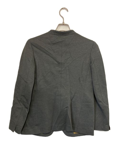 TOMORROW LAND（トゥモローランド）TOMORROW LAND (トゥモローランド) カルゼサーキュラーノーカラージャケット グレー サイズ:Sの古着・服飾アイテム