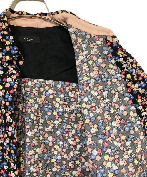 Paul Smith BLACK（ポールスミスブラック）Paul Smith BLACK (ポールスミスブラック) フラワープリントシャツ ブラック サイズ:Ｌの古着・服飾アイテム