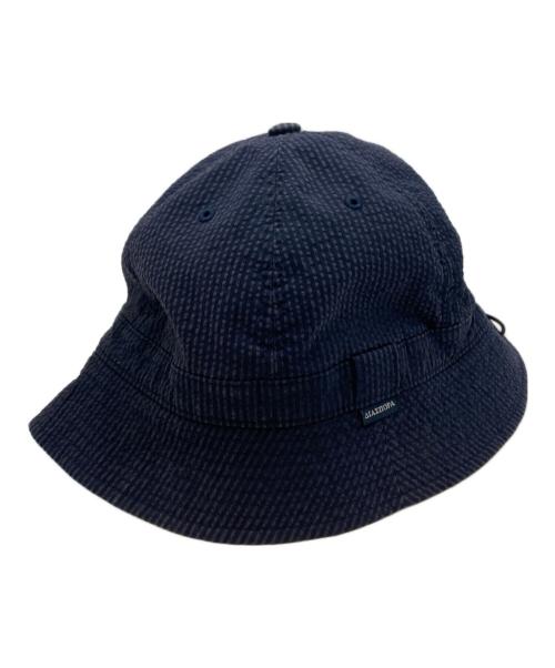 Diaspora Skateboards（ディアスポラスケートボードズ）Diaspora skateboards (ディアスポラスケートボードズ) シアサッカーバケットハット ネイビーの古着・服飾アイテム