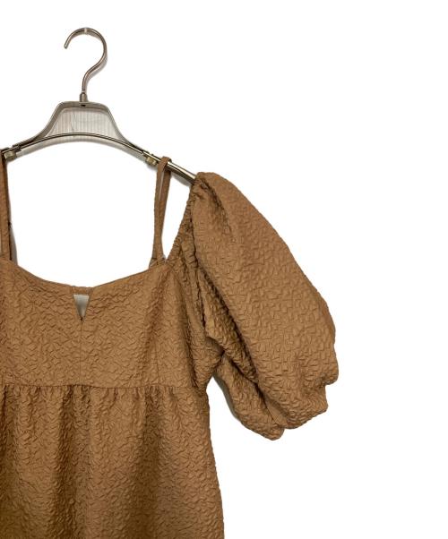 RAY BEAMS（レイ ビームス）RAY BEAMS (レイ ビームス) パフスリーブ2wayワンピース ブラウン サイズ:1の古着・服飾アイテム
