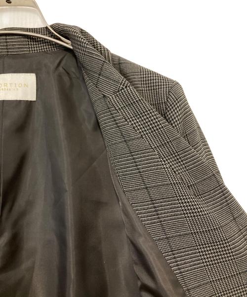 PROPORTION BODY DRESSING（プロポーションボディドレッシング）PROPORTION BODY DRESSING (プロポーションボディドレッシング) チェックダブルジャケット グレー サイズ:Mの古着・服飾アイテム