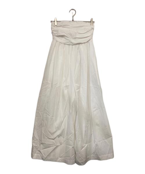 OMMO（オーエムエムオー）OMMO (オーエムエムオー) TUCK BARE ALL IN ONE ホワイト サイズ:36の古着・服飾アイテム