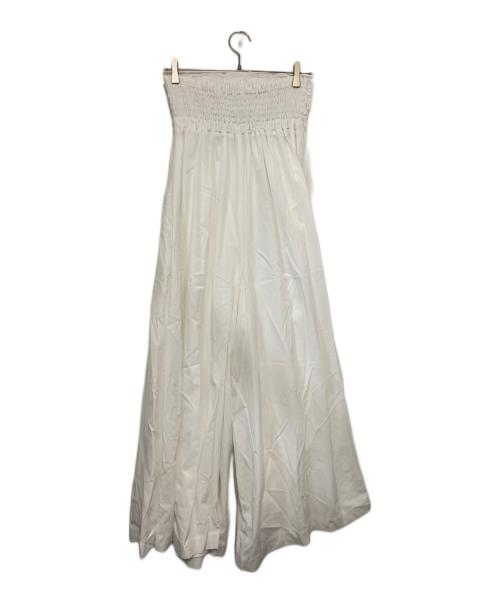 OMMO（オーエムエムオー）OMMO (オーエムエムオー) TUCK BARE ALL IN ONE ホワイト サイズ:36の古着・服飾アイテム