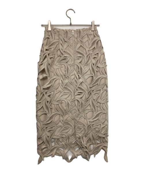 CELFORD（セルフォード）CELFORD (セルフォード) チューリップレーススカート ベージュ サイズ:36の古着・服飾アイテム