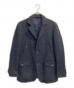 23区 HOMMEニジュウサンクオム）の古着「ウールダウンジャケット」｜ネイビー