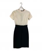 YOKO CHANヨーコチャン）の古着「ドッキングワンピース」｜ブラック×ホワイト