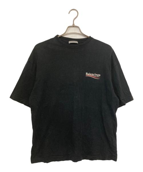 BALENCIAGA（バレンシアガ）BALENCIAGA (バレンシアガ) キャンペーンロゴTシャツ ブラック サイズ:ＸＳの古着・服飾アイテム