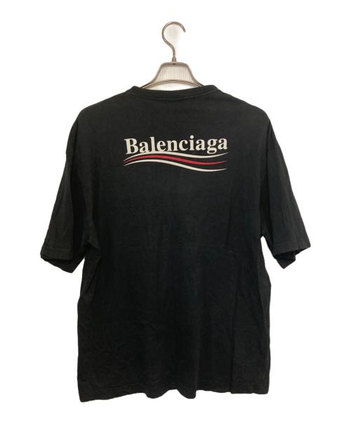 BALENCIAGA（バレンシアガ）BALENCIAGA (バレンシアガ) キャンペーンロゴTシャツ ブラック サイズ:ＸＳの古着・服飾アイテム
