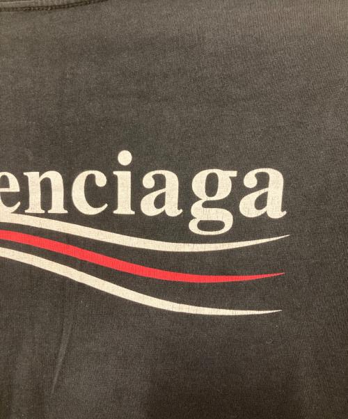 BALENCIAGA（バレンシアガ）BALENCIAGA (バレンシアガ) キャンペーンロゴTシャツ ブラック サイズ:ＸＳの古着・服飾アイテム