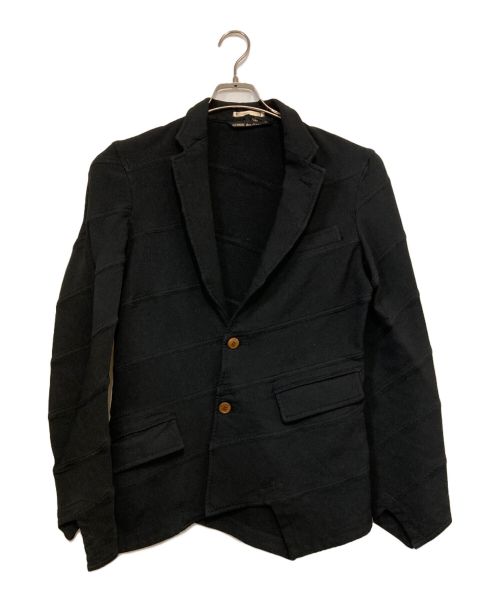 COMME des GARCONS HOMME PLUS（コムデギャルソンオムプリュス）COMME des GARCONS HOMME PLUS (コムデギャルソンオムプリュス) 15AW 縮絨螺旋ジャケット ブラック サイズ:Sの古着・服飾アイテム