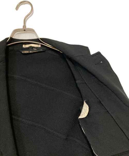 COMME des GARCONS HOMME PLUS（コムデギャルソンオムプリュス）COMME des GARCONS HOMME PLUS (コムデギャルソンオムプリュス) 15AW 縮絨螺旋ジャケット ブラック サイズ:Sの古着・服飾アイテム