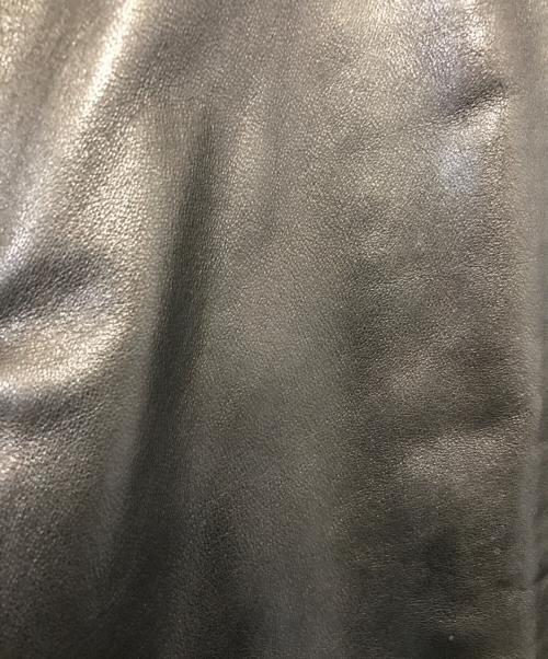 nano・universe（ナノ・ユニバース）nano・universe (ナノ・ユニバース) レザージャケット ブラック サイズ:Mの古着・服飾アイテム